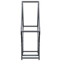 Brandhoutrek 80x25x80 cm koudgewalst staal antracietkleurig - thumbnail