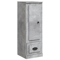 Hoge kast 36x35,5x103,5 cm bewerkt hout betongrijs - thumbnail