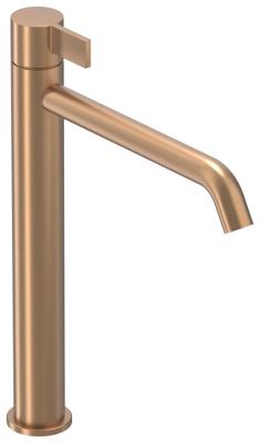 Wastafelkraan IVY Pact Model L Coldstart Geborsteld Mat Koper PVD IVY