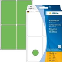 Etiket HERMA 2495 52x82mm groen 128stuks - thumbnail