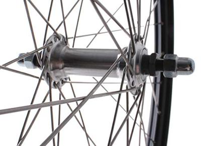 Voorwiel 28-15/8-13/8 622 alu naaf alu velg zwart