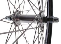 Voorwiel 28-15/8-13/8 622 alu naaf alu velg zwart - thumbnail