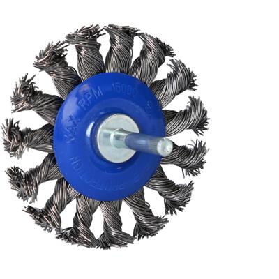 Brilliant Tools Schijfborstel, geklopt, Ø 75 mm met 6 mm opname BT103109 BT103109 1 stuk(s)