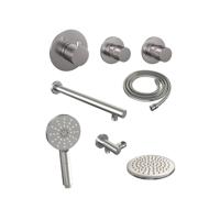 Brushed Edition thermostatische inbouw regendouche SET 07 - 20 cm douchekop & 3-standen handdouche - thumbnail