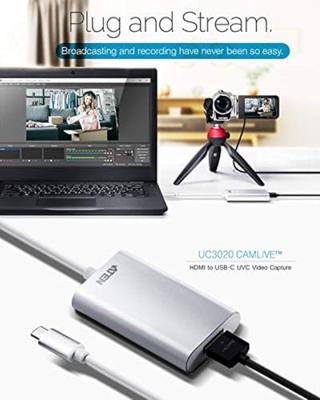 ATEN USB 3.0 Kabel 1x USB 3.1 Gen1 - 1x HDMI Type A Female Zilver/Wit ATEN USB 3.0 Kabel 1x USB 3.1 Gen1 - 1x HDMI Type A Female Zilver/Wit