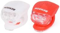 Enzo Benson led fietslampset 2 delig rood/wit - 5700337 - thumbnail