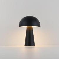 LED Tafellamp Arvento nero - 2W - Zwart - Mushroomlamp - Paddenstoel - IP44 spatwaterdicht - Oplaadbaar - Met 1m USB-C - Met geïntegreerde dimmer - thumbnail