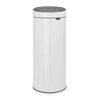 Brabantia touch bin afvalemmer 30 liter white - thumbnail
