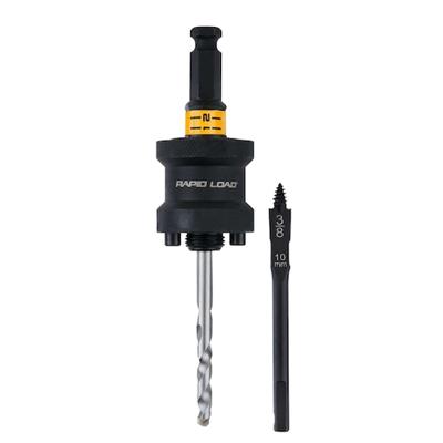DeWalt DT20631-QZ Quick Connect Adapter | 1/2&apos;&apos; | voor 32-152 mm Gatzagen | met Platte Centreerboor voor Hout - DT20631-QZ