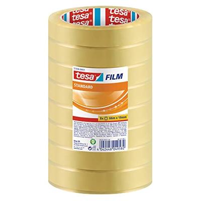 Tesafilm Standard, ft 19 mm x 66 m, toren met 8 rolletjes