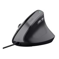 Trust Bayo II Ergonomische muis USB Zwart 6 Toetsen 800 dpi, 1200 dpi, 1600 dpi, 2400 dpi Ergonomisch, Geluidsarme toetsen, Geïntegreerd scrollwiel - thumbnail