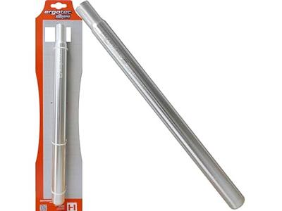 Zadelpen kaars Ergotec Candle ø27.2 mm / 300 mm CNC aluminium - zilver