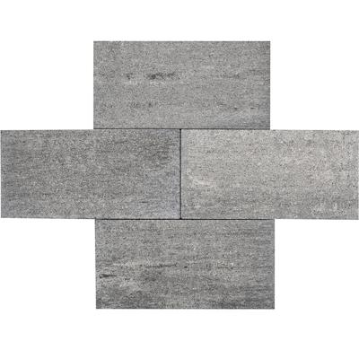 Minimaal 75! Strato 25x50x6 cm Brugge grijs/zwart bestrating tegel Gardenlux - Gardenlux