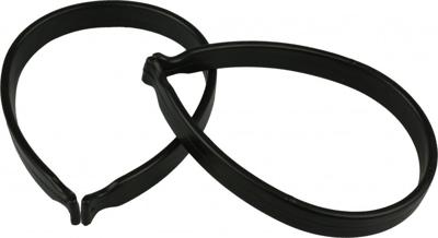 VWP stel broekklemmen pvc zwart