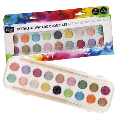 Artist Waterverfset Metallic 18 kleuren Artist Waterverfset Metallic 18 kleuren