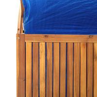 Opbergbox met latwerk 99x50x160 cm massief acaciahout - thumbnail