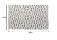 Tapijt DKD Home Decor Zwart Wit (120 x 190 x 0,7 cm) - thumbnail