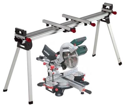 Metabo afkortzaag kgs 254 m met trekfunctie | nieuw model + ksu 401 onderstel - 690860000 Metabo afkortzaag kgs 254 m met trekfunctie | nieuw model + ksu 401 onderstel - 690860000
