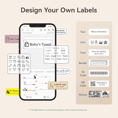 NIIMBOT A2A08311501 Wit 95 stuk(s) Naametiketten, Prijslabels