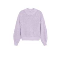 Mango grofgebreide trui lila - thumbnail