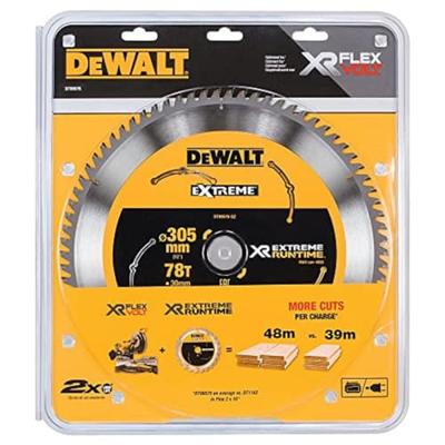 DeWALT Cirkelzaagblad voor Hout | Extreme Runtime | Ø 305mm Asgat 30mm 78T - DT99576-QZ