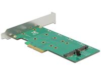 Delock 89536 PCI Express x4-kaart > 2 x interne M.2 Key B met RAID - Low Profile Form Factor - thumbnail