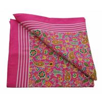 Boeren zakdoek Paisley Roze 55 x 55 cm - HRBZ34 - HRBZ34 - thumbnail
