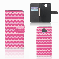 Wiko Wim Telefoon Hoesje Waves Pink - thumbnail