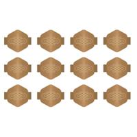 We R Makers • charm staples hexagon with knot emboss copper 12pcs - thumbnail