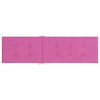 VidaXL Terrasstoelkussen oxford stof roze - thumbnail