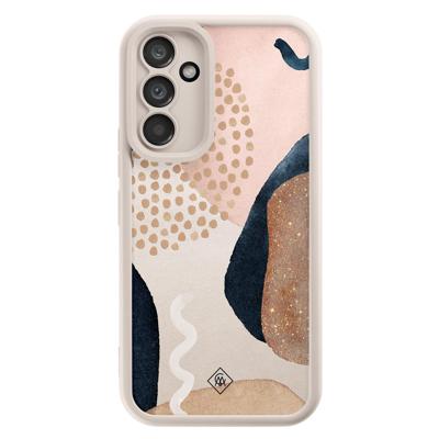 Samsung Galaxy A34 beige case - Abstract dots