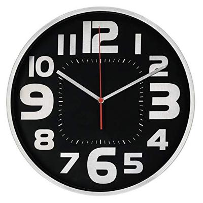 Hama Wandklok Emotion Ø 30 Cm Geluidsarm Zilver/zwart Hama Wandklok Emotion Ø 30 Cm Geluidsarm Zilver/zwart