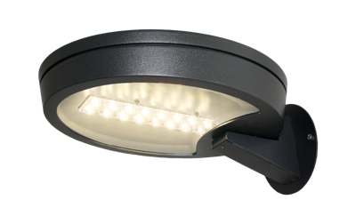 Circled Wall multi lens 19W 4000K zwart