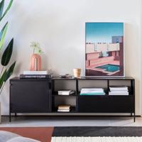 Kave Home TV-meubel 'Shantay' Zwart metaal, 150cm - thumbnail