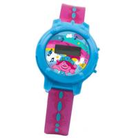 Trolls horloge digitaal meisjes 19 cm PVC roze/blauw - thumbnail