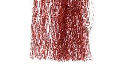 Lametta vinyl l50h40 cm rood/laser kerstboomversiering kerst Decoris - Decoris Lametta vinyl l50h40 cm rood/laser kerstboomversiering kerst Decoris - Decoris