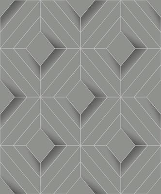 Dutch Wallcoverings Behang Galactik Ruit Grijs L614-09