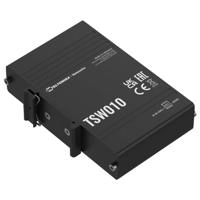 Teltonika TSW010 DIN Rain Switch 5 x Fast Ethernet (10/100) Power over Ethernet (PoE) Zwart - thumbnail
