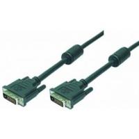 LogiLink CD0001 DVI kabel, 2x male, 2x Ferriet Core, Dual Link, zwart, 2M - thumbnail