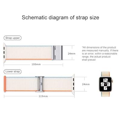 Nylon bandje met klemsluiting - Donkergroen - Geschikt voor Apple Watch 38mm / 40mm / 41mm / 42mm Nylon bandje met klemsluiting - Donkergroen - Geschikt voor Apple Watch 38mm / 40mm / 41mm / 42mm