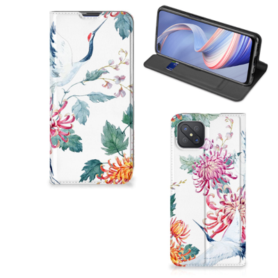 OPPO Reno4 Z 5G | Hoesje maken | Bird Flowers