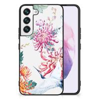 Samsung Galaxy S22 Dierenprint Telefoonhoesje Bird Flowers - thumbnail