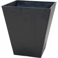 Bloempot Mega Collections Ecostone Square Zwart 48 x 57 cm - thumbnail