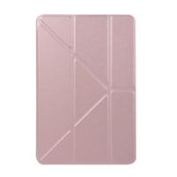 Honingraat TPU bodem geval horizontale vervorming Flip lederen case voor iPad mini 2019 met houder (Rose goud) - thumbnail