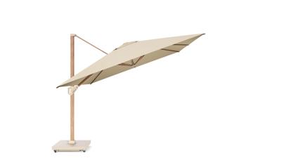 Platinum Challenger zweefparasol T1 premium 4x3 houtlook frame champagne doek