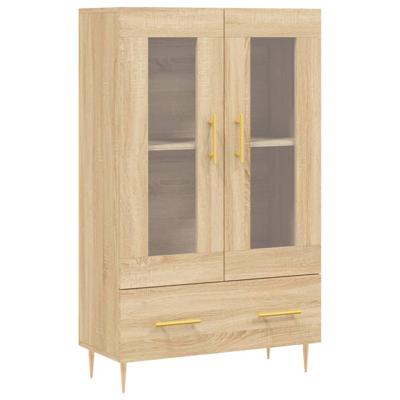 Hoge kast 69,5x31x115 cm bewerkt hout sonoma eikenkleurig
