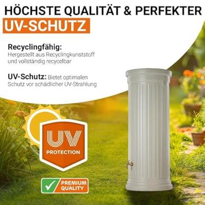 Garantia Column regenton 2000 liter beige - thumbnail