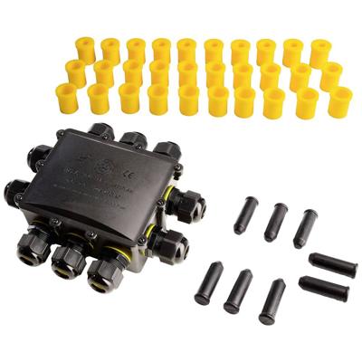 Deko Light 930574 Verdeler 10-voudig 450 V Zwart Deko Light 930574 Verdeler 10-voudig 450 V Zwart