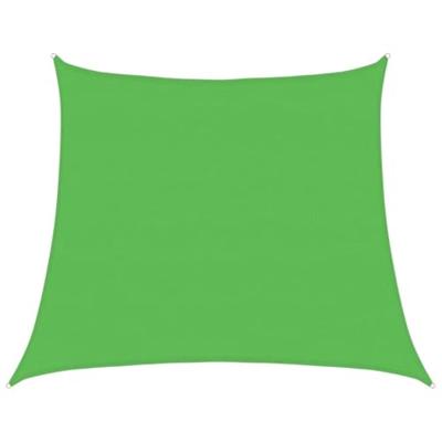 VidaXL Zonnezeil trapezium 160 g/m² 4/5x4 m hdpe lichtgroen