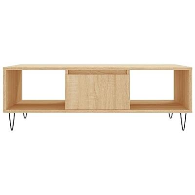 Salontafel 104x60x35 cm bewerkt hout sonoma eikenkleurig